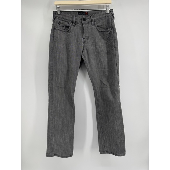 G by Guess Other - G By Guess Jeans Mens 32 Gray Calm Low Straight Studded Pockets Stretch Denim